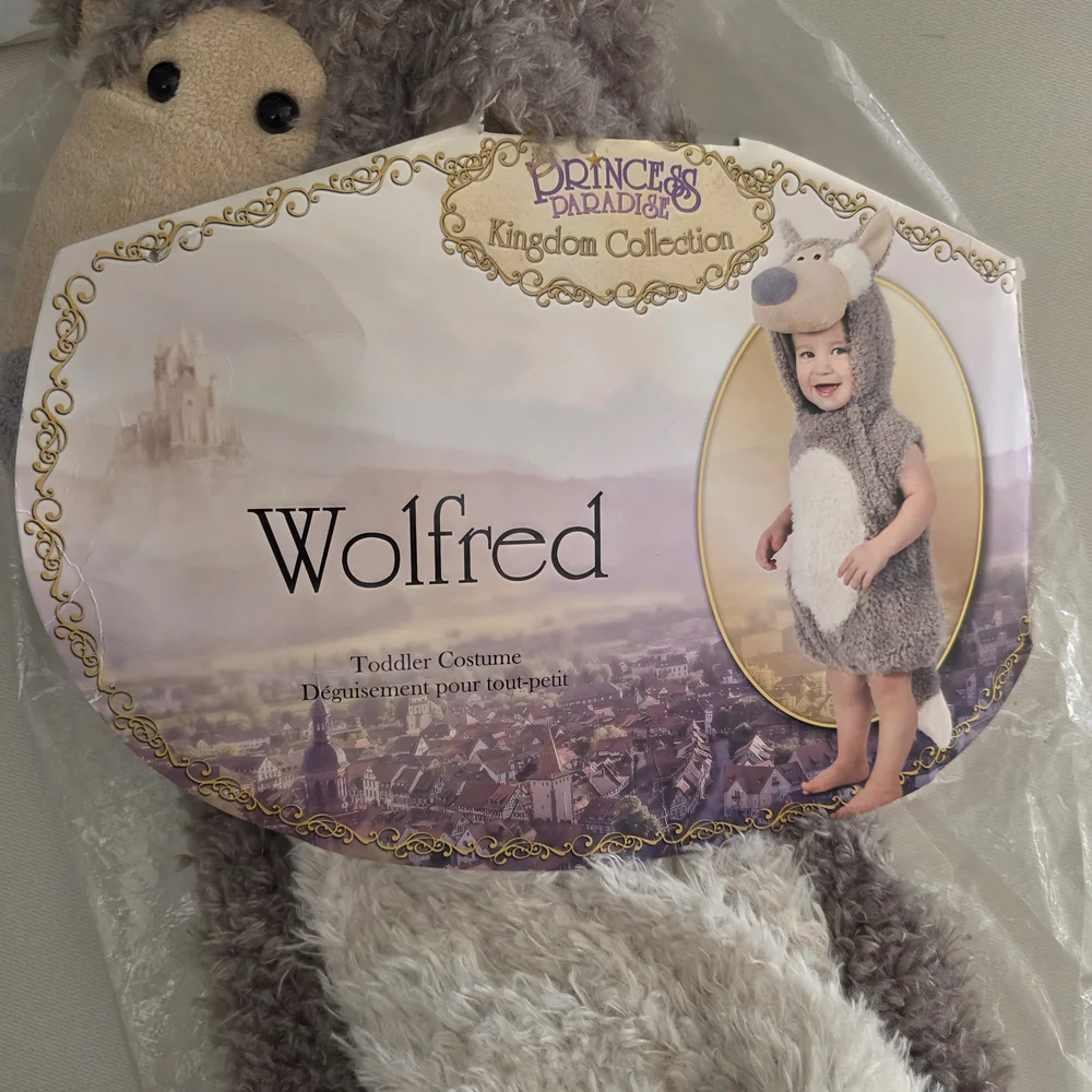 Wolf Costume Toddler- Gray and Cream - Picture 2 of 7